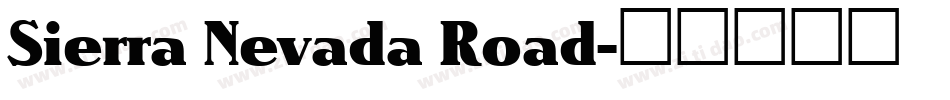 Sierra Nevada Road字体转换